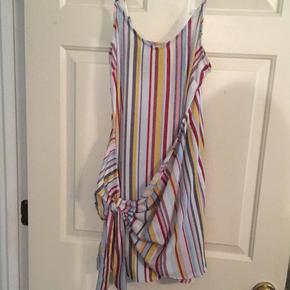 Multi color striped sundress